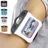 🏊 swimcell waterproof case: keep key, mp3 player, money, id, and cards 100% dry! includes adjustable running armband, lanyard, and silicone key cover logo