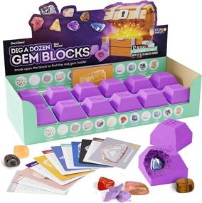 img 4 attached to 🔍 Gem Block Archaeology Kit: Unearth the Fascinating Dig Dozen Gems