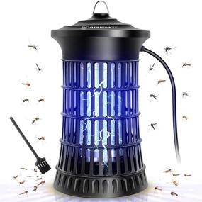 img 4 attached to 🦟 Electric Bug Zapper | Mosquito Trap Insect Killer | 18W Light Bulb 4250V | Waterproof Indoor Outdoor Mosquito Lamp | Bug Zapper with Brush Fly Trap