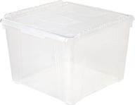 📦 efficient storage solution: iris usa 139633 48 quart wing lid storage box logo