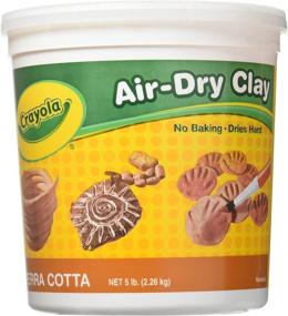 img 2 attached to 🍭 Креативная моделирующая глина Crayola Air Dry: Идеальное моделирование без выпечки для детей - 25 фунтов