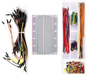img 4 attached to 🔌 DaFuRui 400-Point Breadboard Jumper Kit with 65pcs Multiple Sizes M/M Jumper Wire and 140 Pieces Preformed Jumper Wire Set