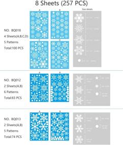 img 3 attached to Наклейки со снежинками Новогодние украшения Орнаменты