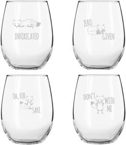 img 1 attached to Stemless Glasses Infoxicated Novelty Sayings