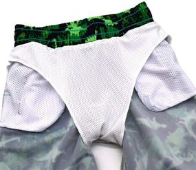 img 2 attached to 🩲 Quick-Drying Boy's Swim Trunks: Beach Shorts with Mesh Lining