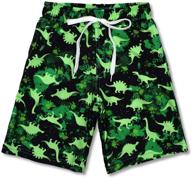 🩲 quick-drying boy's swim trunks: beach shorts with mesh lining logo