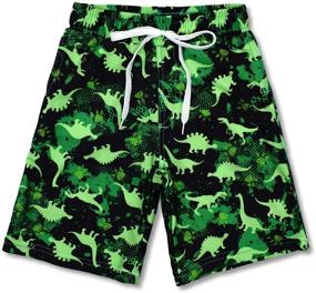 img 4 attached to 🩲 Quick-Drying Boy's Swim Trunks: Beach Shorts with Mesh Lining