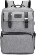 🎒 vintage laptop backpack - stylish bookbag for school and travel logo