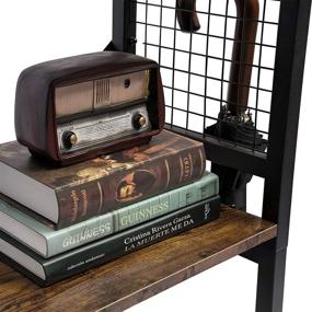 img 1 attached to Lavievert Industrial Bookshelf Bookcase Multipurpose