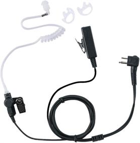 img 4 attached to 🎧 Covert Acoustic Tube Police Earpiece Headset with PTT MIC and Medium Earmolds for Motorola Caroo Two Way Radio Walkie Talkie cls1410 cls1110 cp200 rdm2070d cp185 2 pin