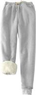 cozy and stylish: hesayep women's warm sherpa lined sweatpants with pockets логотип