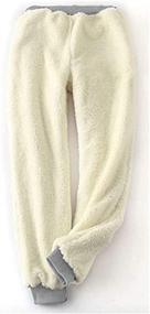 img 3 attached to Cozy and Stylish: HeSaYep Women's Warm Sherpa Lined Sweatpants with Pockets