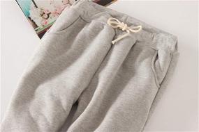 img 1 attached to Cozy and Stylish: HeSaYep Women's Warm Sherpa Lined Sweatpants with Pockets