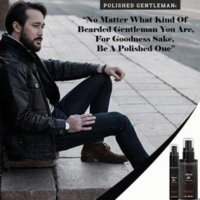 img 1 attached to 🧔 Men's Beard Care Kit with Shampoo, Conditioner, Balm, and Growth Oil - Complete Beard Grooming Set - Wash and Conditioner for Beard