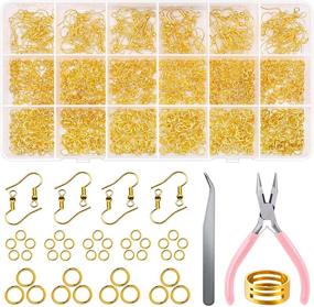 img 4 attached to Yholin Earring Supplies Starter 1200Pcs