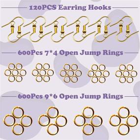 img 3 attached to Yholin Earring Supplies Starter 1200Pcs