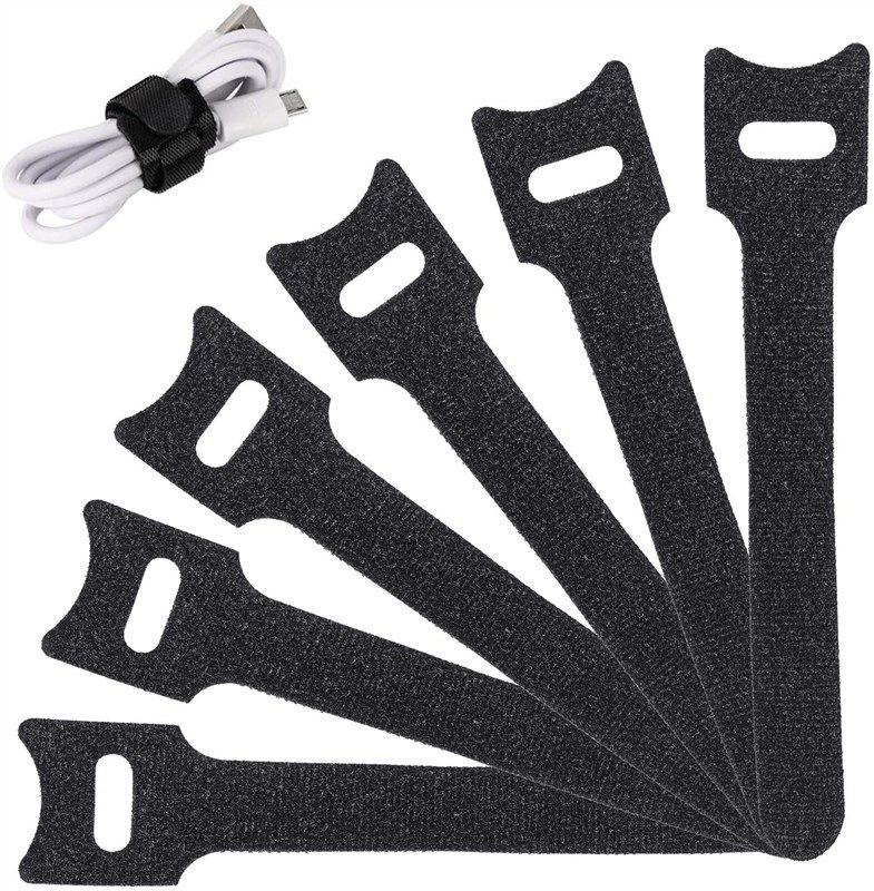 cable ties management microfiber adjustable 로고