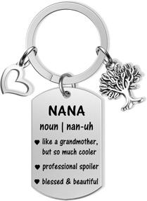 img 4 attached to Keychain Grandma Jewelry Motherday Grandchild