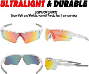 img 1 attached to ✨ ITSCOOL Polarized Sports Sunglasses: Versatile 5-Lens Shades for Men & Women - Ideal for Driving, Golf, Fishing, Running, Cycling, Baseball