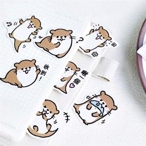 img 3 attached to 🦦 Kawaii Otter Stickers Set: 45Pcs Fun Animal Adhesive Stickers for Scrapbooking, Diary, Photo Albums – Perfect Decorative Classic Toys for Children