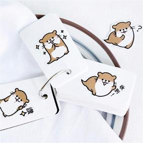 img 2 attached to 🦦 Kawaii Otter Stickers Set: 45Pcs Fun Animal Adhesive Stickers for Scrapbooking, Diary, Photo Albums – Perfect Decorative Classic Toys for Children