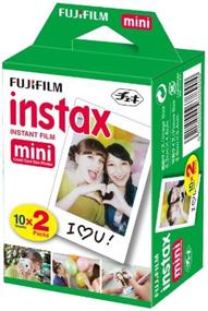 img 2 attached to Fujifilm Instax Mini 11 Instant Camera - Ice White (16654798) Fujifilm Instax Mini Twin Pack Instant Film (16437396) Single Pack Rainbow Film Case Travel Stickers