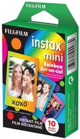 img 1 attached to Fujifilm Instax Mini 11 Instant Camera - Ice White (16654798) Fujifilm Instax Mini Twin Pack Instant Film (16437396) Single Pack Rainbow Film Case Travel Stickers