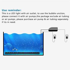 img 1 attached to 🐠 PULACO 1 Watt Aquarium Fish Tank Air Stone with Automatic Color Changing LED Light - Enhance Your Small Fish Tank's Aeration and Visual Appeal