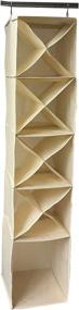 img 2 attached to Foldable Beige SHONPY Home Storage Shoe Hanging Organizer for Closet and Household