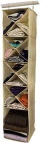 img 3 attached to Foldable Beige SHONPY Home Storage Shoe Hanging Organizer for Closet and Household