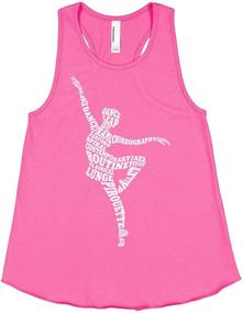 img 3 attached to Threadrock Girls Ballerina Typography Racerback