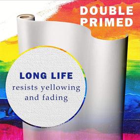 img 2 attached to 🎨 VViViD Double Primed Cotton Canvas - Wide Roll for Artists - Various Sizes Available (5ft x 24")