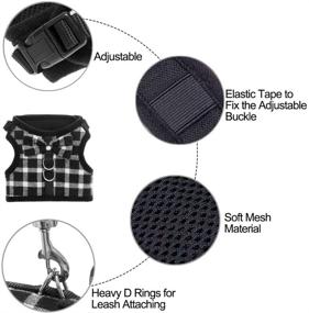 img 1 attached to 🐱 BINGPET Escape-Proof Cat Harness - Adjustable Vest with Leash Set