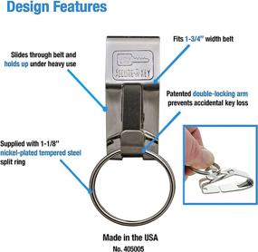 img 1 attached to 🔑 Lucky Line "The Original" SLIP ON Secure-A-Key - Heavy Duty Belt Key Clip- Stainless Steel- 1 Per Pack (4051) - Improve SEO