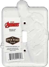 img 2 attached to 🦾 Marvel Iron Man Metal Light Switch Plate by Open Road Brands: Bring the Superhero Power to Your Space!