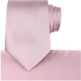 img 4 attached to KissTies Burgundy Wedding Necktie Pocket Men's Accessories for Ties, Cummerbunds & Pocket Squares