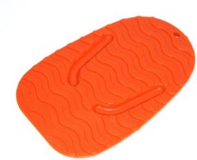 img 1 attached to 🏍️ Motorcycle Kickstand 2 Pack Plate Biker's Orange Kick Stand Pad - Enhance Stability and Protect Bike!