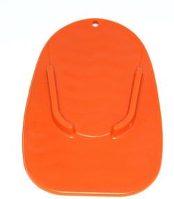 img 3 attached to 🏍️ Motorcycle Kickstand 2 Pack Plate Biker's Orange Kick Stand Pad - Enhance Stability and Protect Bike!