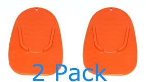 img 4 attached to 🏍️ Motorcycle Kickstand 2 Pack Plate Biker's Orange Kick Stand Pad - Enhance Stability and Protect Bike!