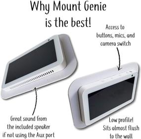 img 3 attached to 🏠 Mount Genie Simple Built-in Show 5 Wall Mount: The Ultimate Smart Home Command Center with PoE Option - Gen 1 and Gen 2 Compatible, Designed in the USA