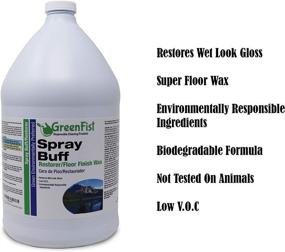 img 1 attached to 🌿 1 Gallon GreenFist Spray Buff Restorer - Renewing Floor Finish Wax Polisher Buffer- Removes Surface Marks, Conditions & Leaves Dry Spotless Floors