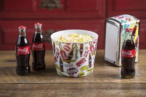 img 1 attached to 🍿 Coca Cola Popcorn Bucket by Tablecraft - CC401