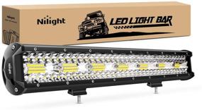 img 4 attached to High-Performance Nilight 18024C-A 420W 20Inch Triple Row LED Off Road Lights – Ideal for Trucks, Boats, and Off-Roading! 2 Years Warranty Included, White