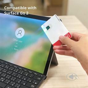 img 2 attached to 🔒 AUTHENTREND ATKey.Card Fingerprint Reader, USB Security Key/Smart Card with NFC, BLE, USB-A, FIDO Authentication, Safe Login, Biometric Badge for Microsoft Azure AD Support