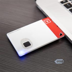 img 3 attached to 🔒 AUTHENTREND ATKey.Card Fingerprint Reader, USB Security Key/Smart Card with NFC, BLE, USB-A, FIDO Authentication, Safe Login, Biometric Badge for Microsoft Azure AD Support