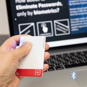 img 1 attached to 🔒 AUTHENTREND ATKey.Card Fingerprint Reader, USB Security Key/Smart Card with NFC, BLE, USB-A, FIDO Authentication, Safe Login, Biometric Badge for Microsoft Azure AD Support
