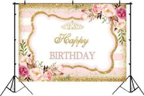 img 3 attached to Birthday Backdrop Glitter Background Decorations Camera & Photo