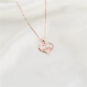 img 2 attached to 🐻 ENSIANTH Mama Bear Heart Pendant Necklace - Perfect Gift for Mother's Day