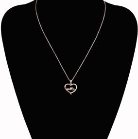 img 3 attached to 🐻 ENSIANTH Mama Bear Heart Pendant Necklace - Perfect Gift for Mother's Day