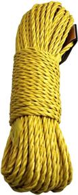 img 2 attached to 75ft Twisted Poly Rope (2 Pack), 1/4 inch - Versatile All Purpose